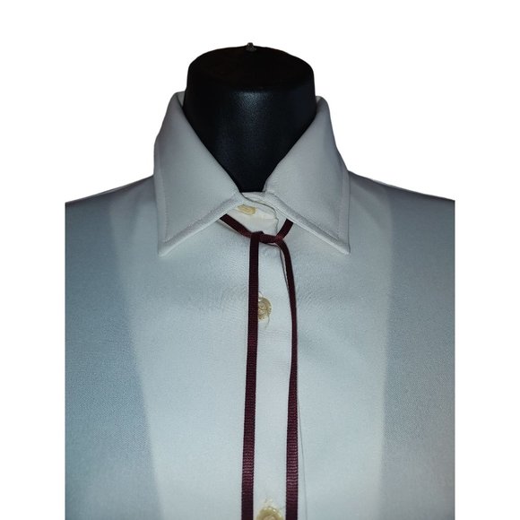 1970's Sears Cream Button-up Blouse - Deadstock - Picture 3 of 11